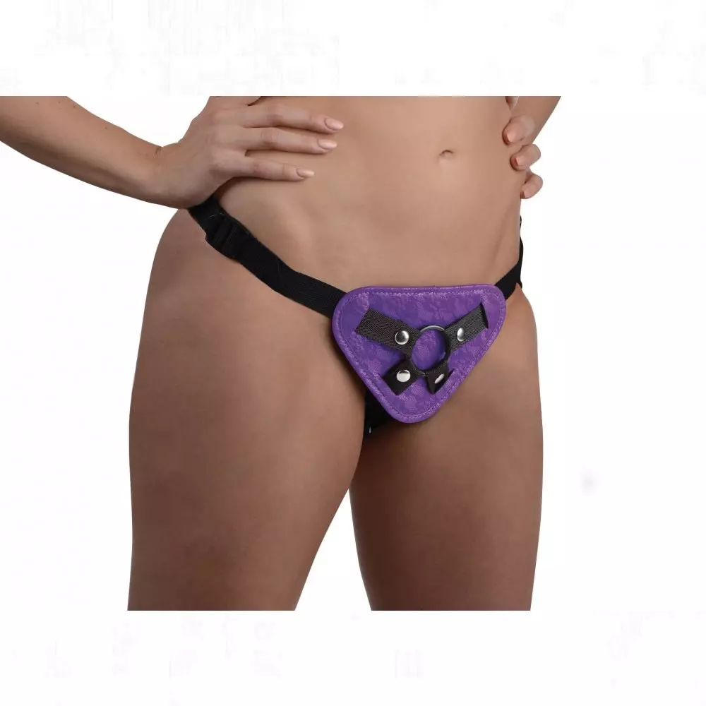Strap U Burlesque Universal Corset Strap-On Harness In Purple